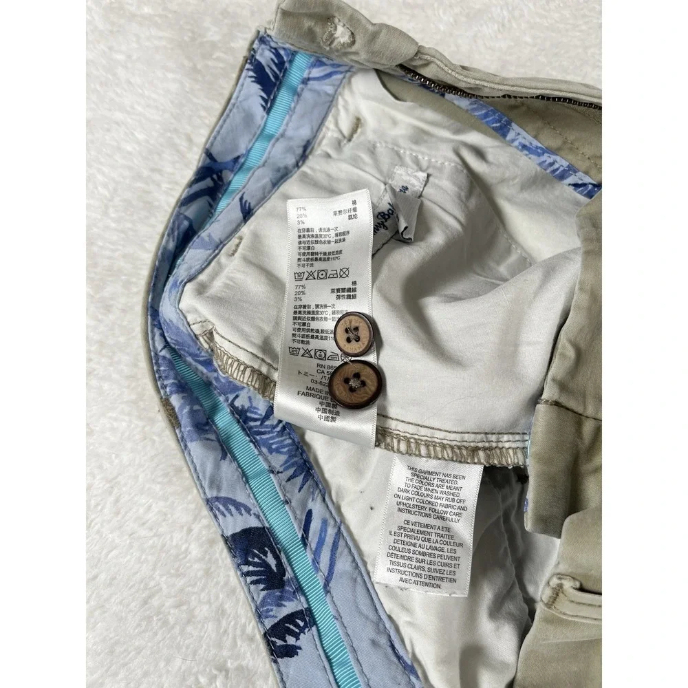 Tommy Bahama Boracay Khaki Tan Straight Leg Chino Pants Mens 33x34 (35x29)
